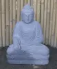 Product image 1 of the product “Seated Buddha made of Riverstone in Bhumisparsha - gesture of touching the earth. 62 cm height. ”